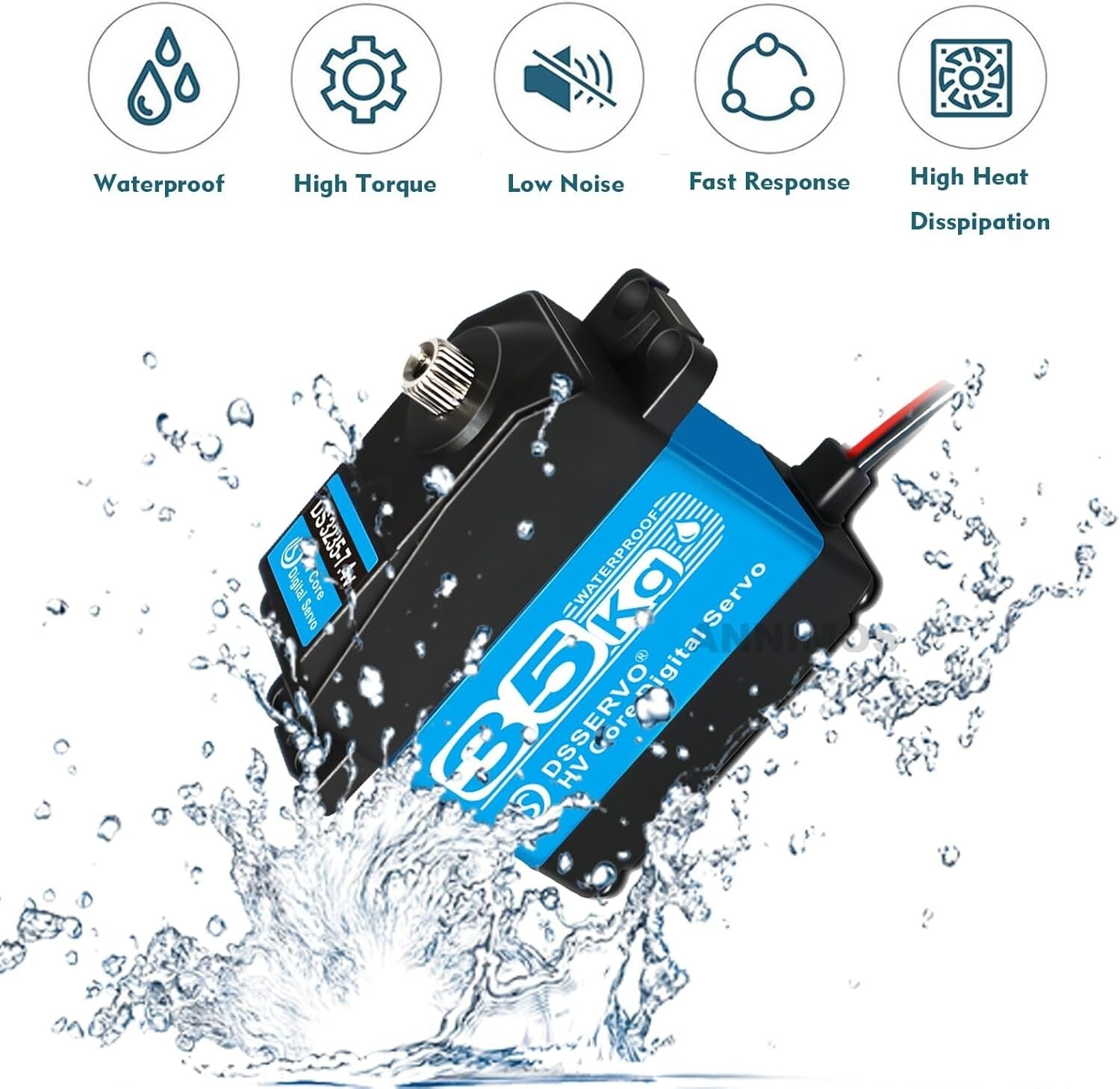 Efficient 35KG RC Servo Pack - High Torque and Speed for Serious Enthusiasts