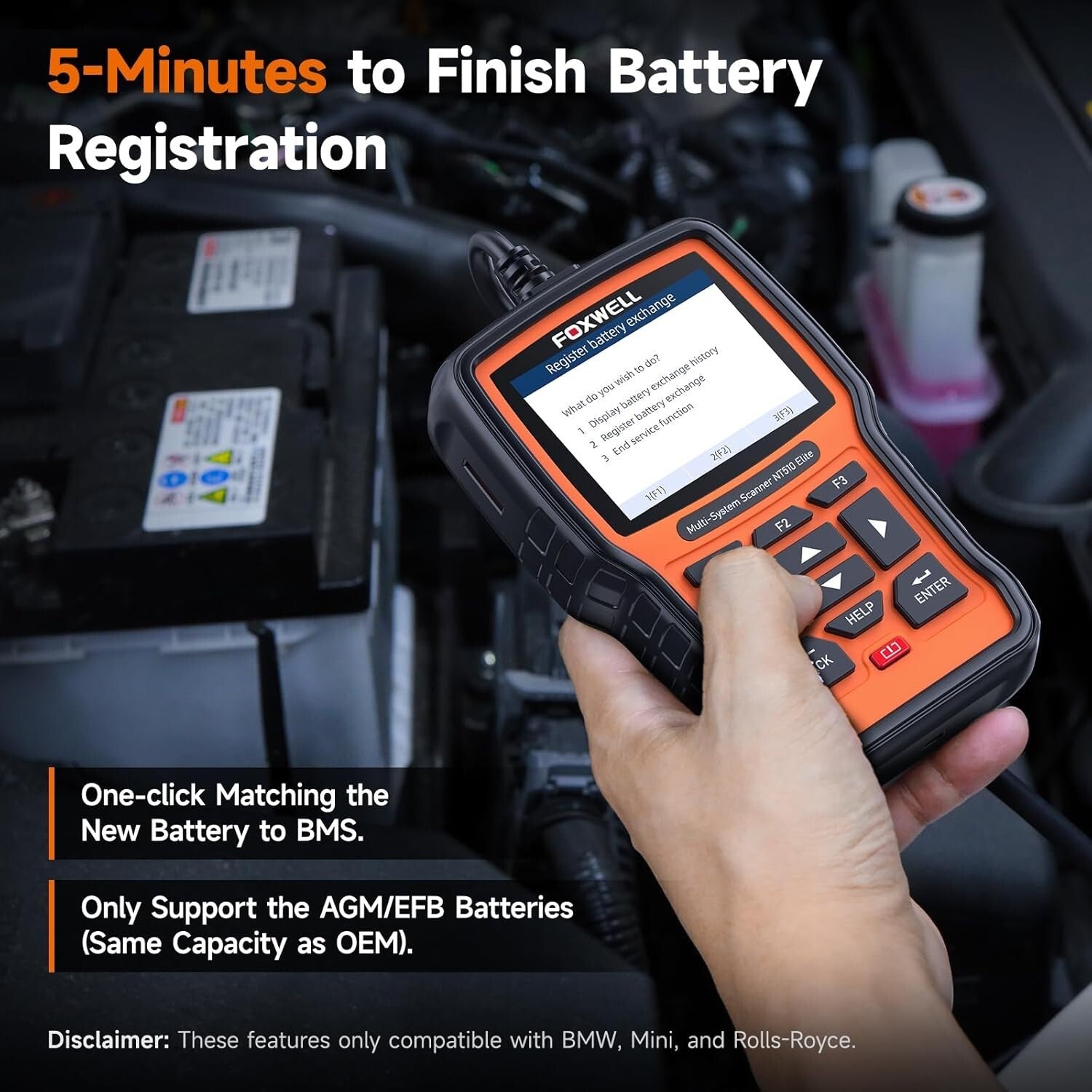 Complete BMW & Mini Diagnostic Tool with Battery Registration and Reset Services
