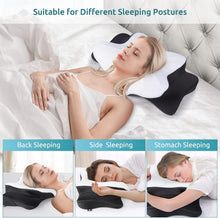 Load image into Gallery viewer, Soft Hypoallergenic Memory Foam Pillow - Ideal for Side, Back &amp; Stomach Sleepers
