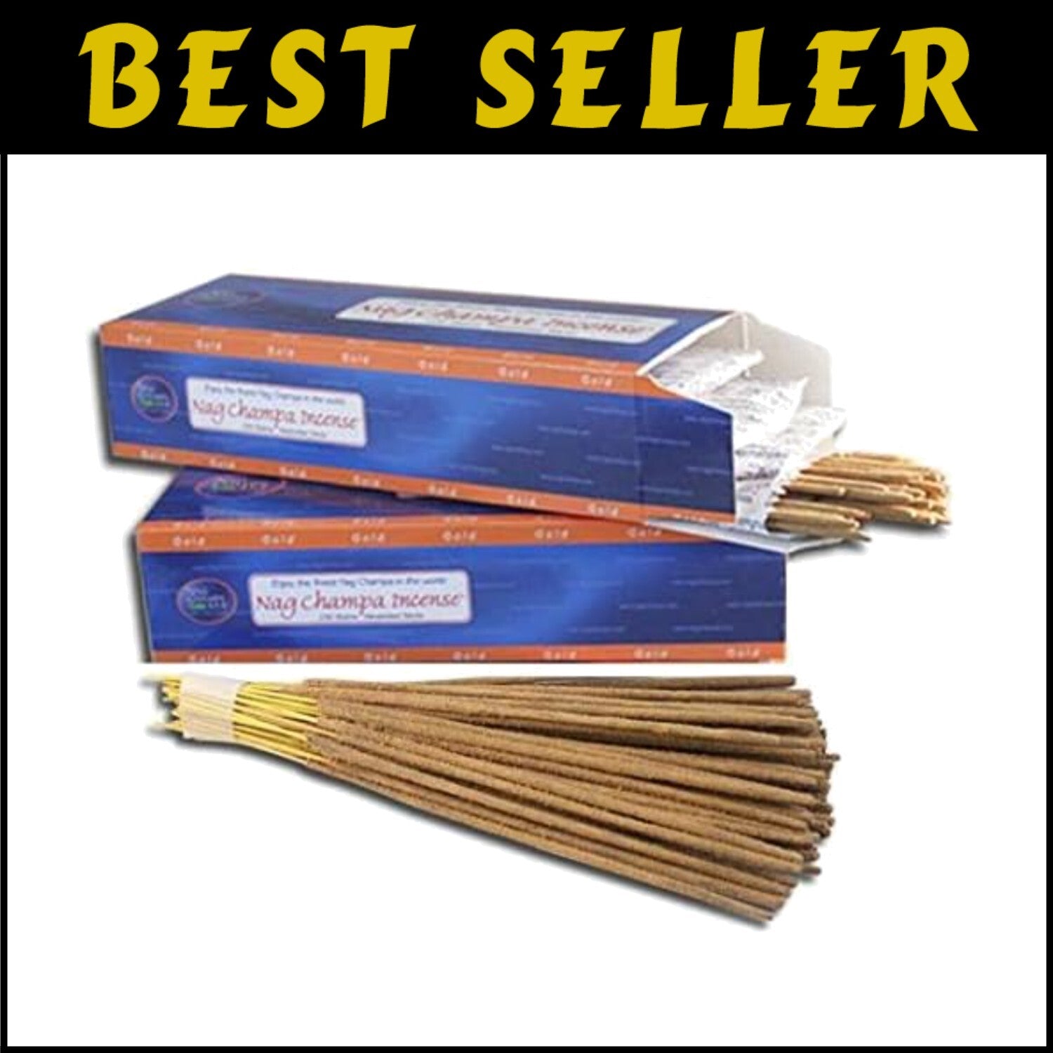Nag Champa Gold Incense Sticks - 500 Handcrafted Sticks for Spiritual Practices