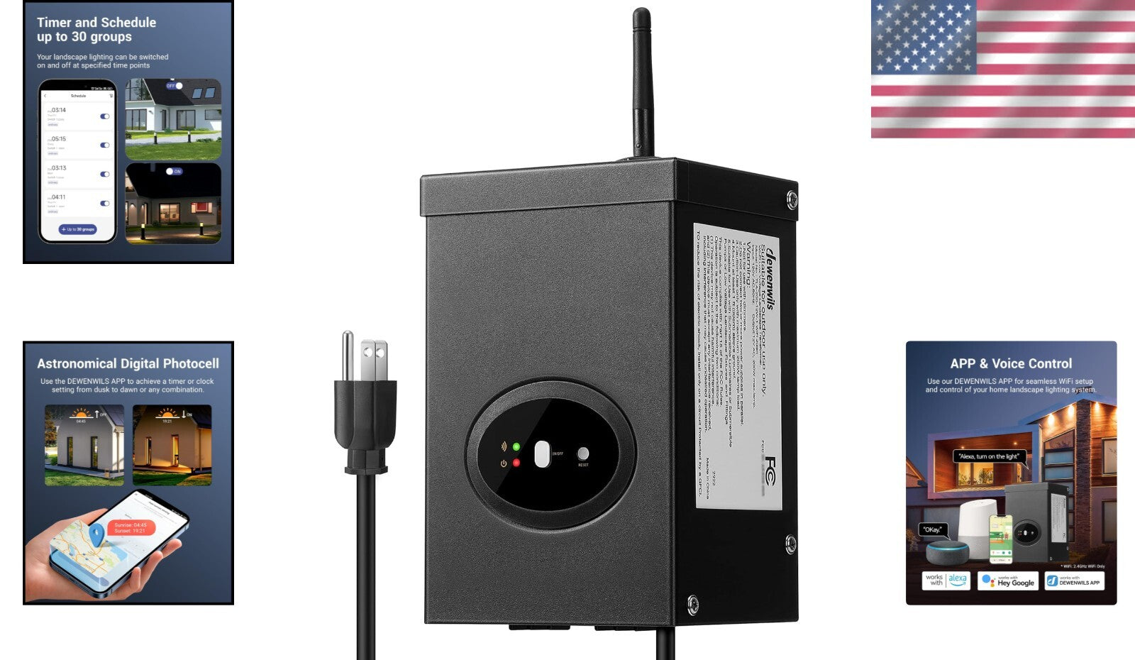 200W Alexa-Compatible Landscape Transformer - Easy Setup & Reliable Performance