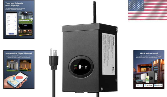 200W Alexa-Compatible Landscape Transformer - Easy Setup & Reliable Performance