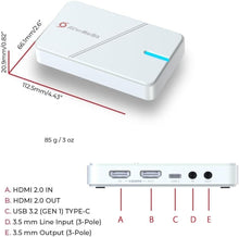 Load image into Gallery viewer, Ultra-Low Latency HDMI Video Capture Card for PS5, Xbox Series X/S &amp; Switch