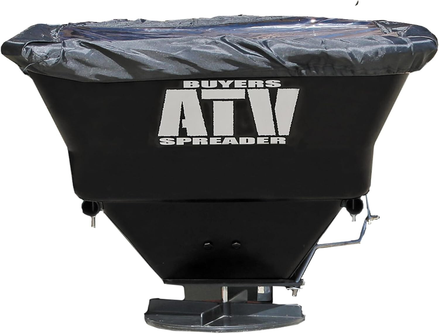 Durable 100 lb Broadcast Spreader for ATV - Seed, Feed, Fertilizer, Rain Cover