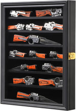 Load image into Gallery viewer, Anti-Theft Knife Display Cabinet with Seven Shelves – Wall-Mounted Elegance
