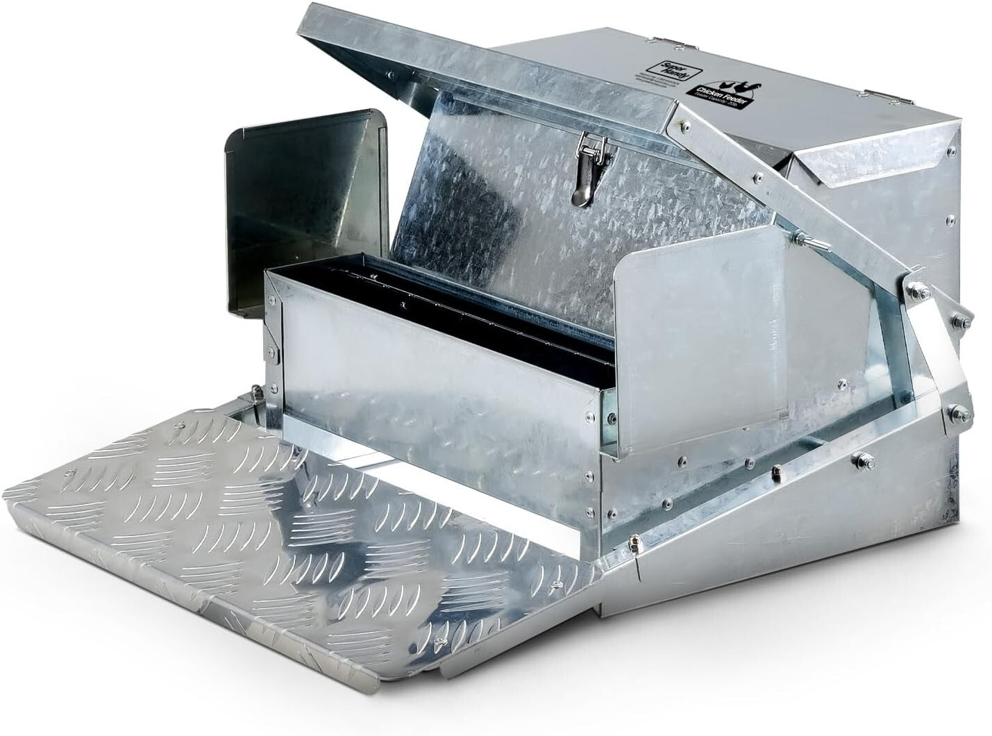 Exceptional Automatic Chicken Feeder - 20lbs Capacity & Anti-Slip Protection