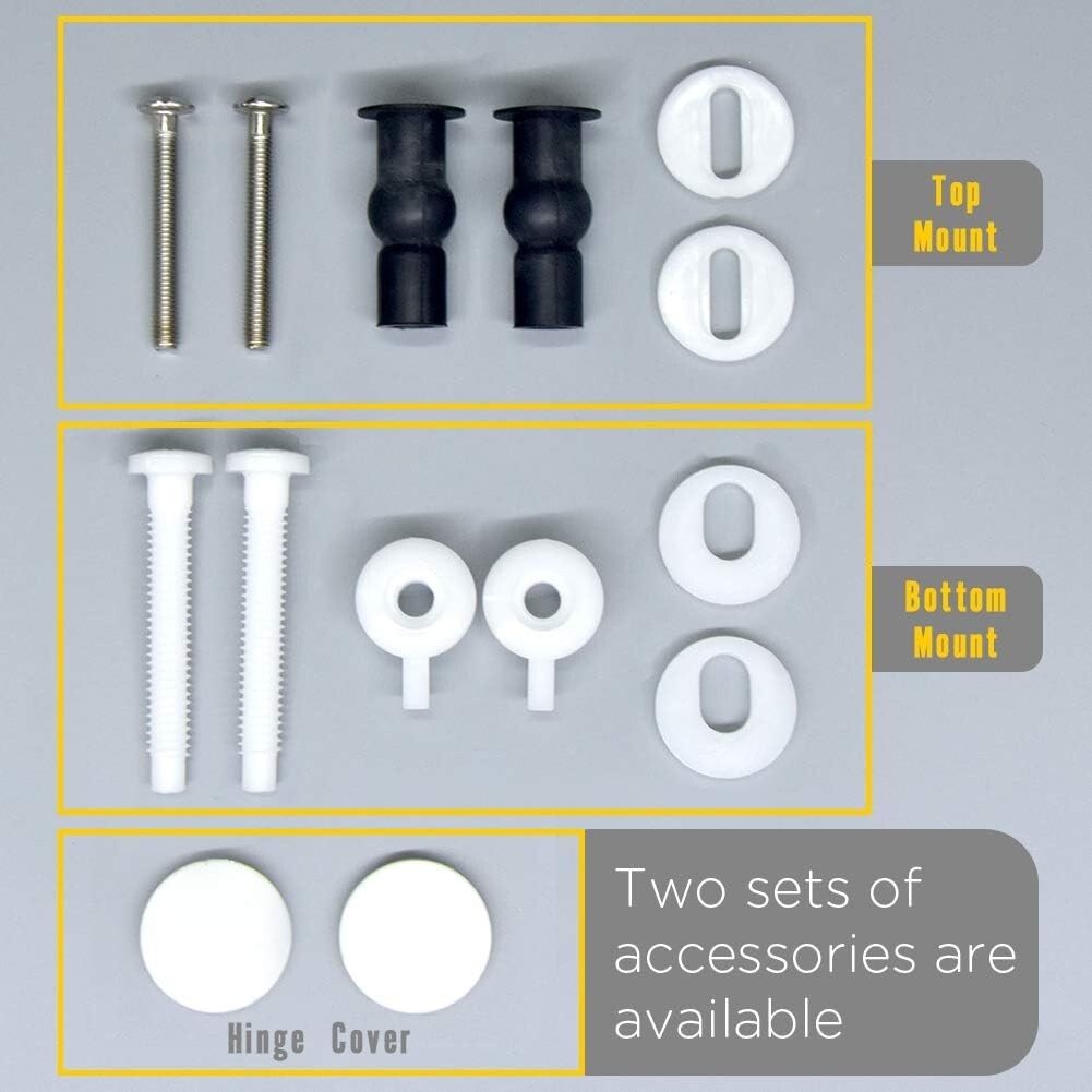 Stylish Quiet-Close Round Toilet Seat - Easy to Install with Eco-Friendly Design