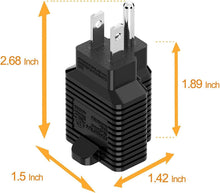 Load image into Gallery viewer, Compact 20-Pack Nema Power Adapters - 15A to 20A ETL Certified for Versatility