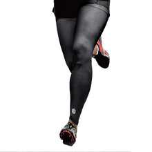 Load image into Gallery viewer, Anti-Slip Compression Leg Sleeves with Sun Protection &amp; Muscle Support - Black