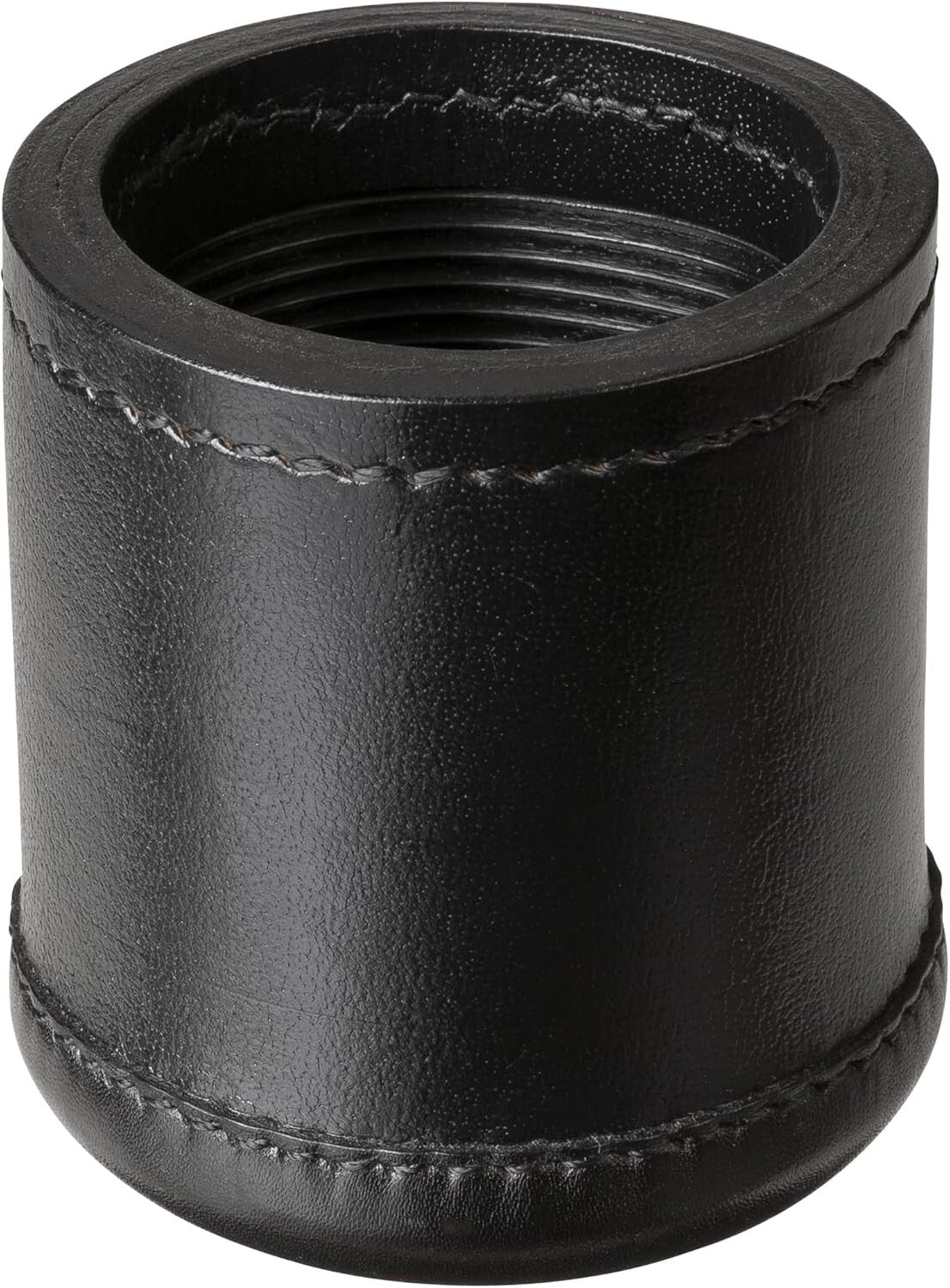 Elegant Leather Dice Cup & 5 Game Dice - Premium Rolling Accessory for Gamers