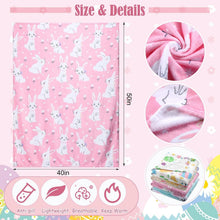 Load image into Gallery viewer, Colorful Easter Blanket Set of 4 - Soft Flannel Cozy Throws for Any Occasion