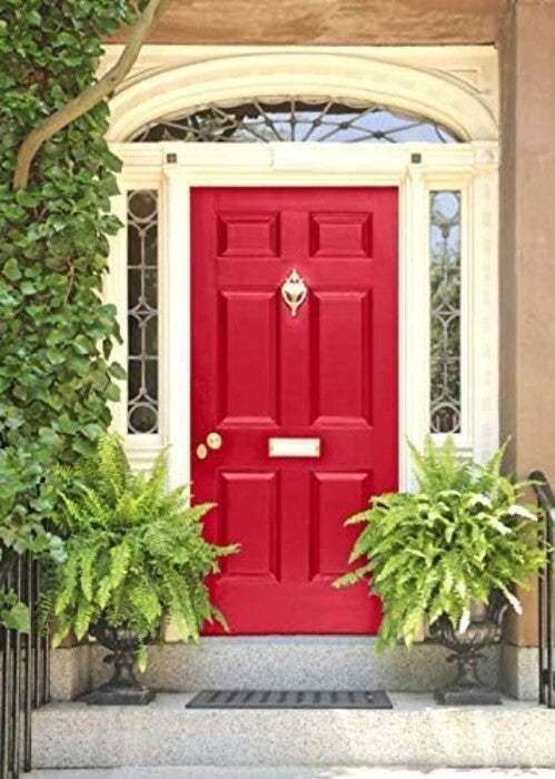 Versatile Waterproof Red Paint & Primer, Matte Finish for All Surfaces - 2.5L