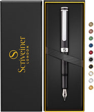 Load image into Gallery viewer, Premium Matt Black Fountain Pen with Smooth Grip - Executive Writing Instrument