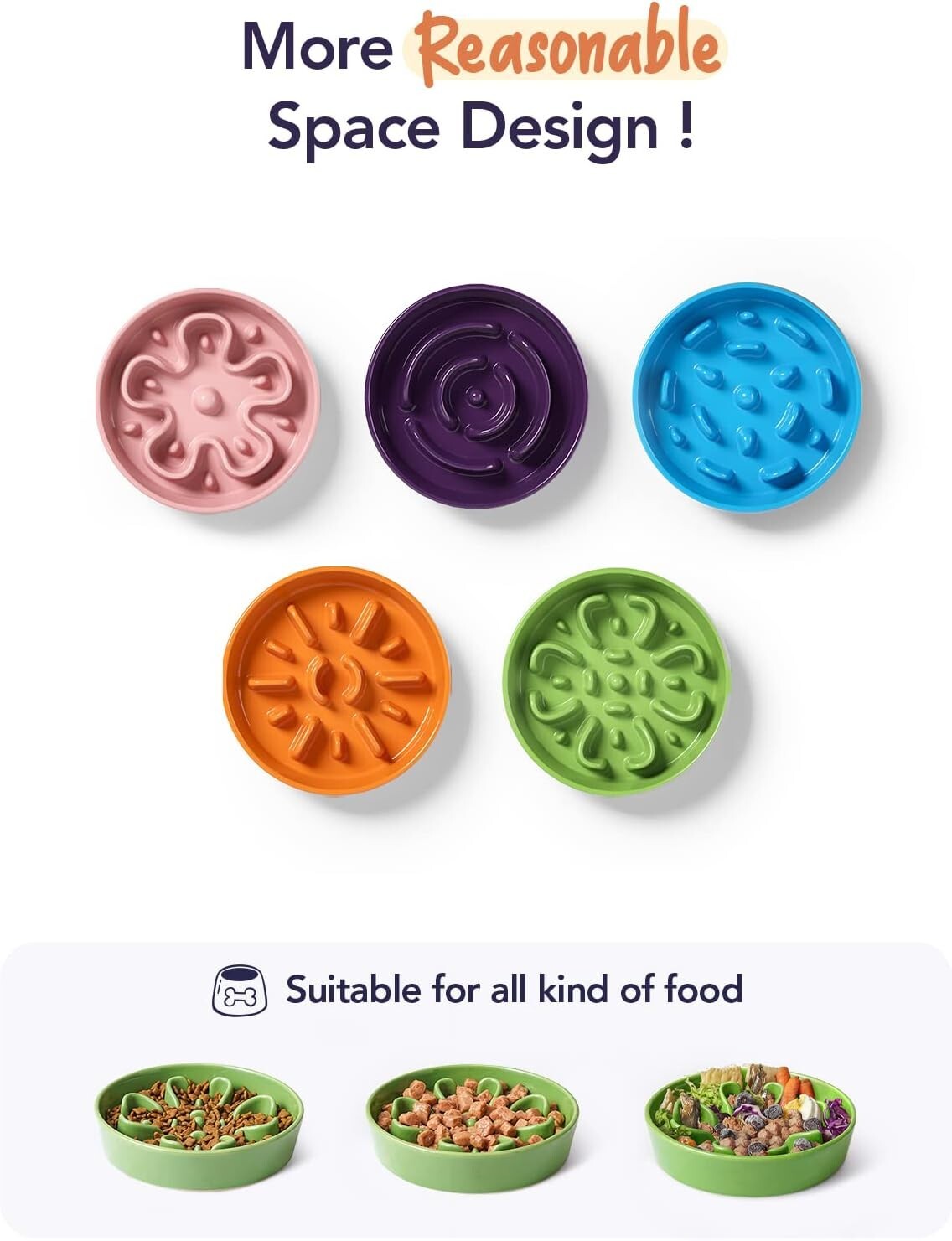 Elevated Ceramic Dog Bowls - Non-Slip Clover Green Dishes for Healthy Feeding