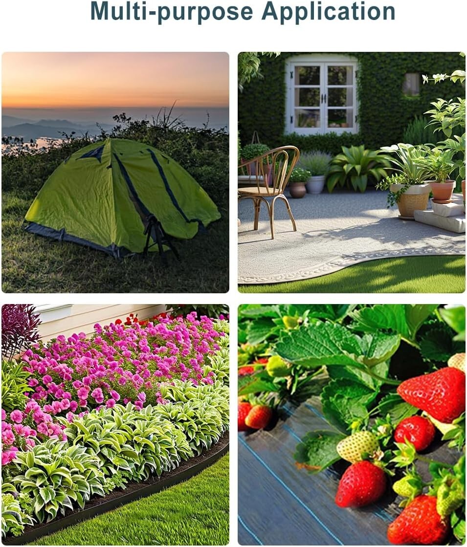 Weather-Resistant 8-Inch Plastic Spiral Stakes for Weed Barrier and Pet Fencing