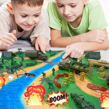 Load image into Gallery viewer, Ultimate Army Men Action Set - 120 PCS Toys Including Tanks, Helicopter, Jeep