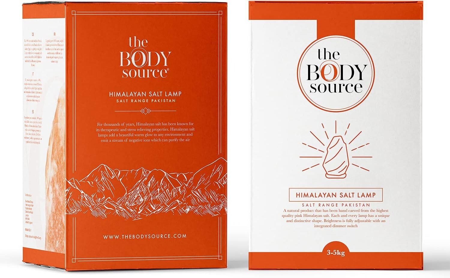 10-12 Inch Himalayan Salt Lamp with Dimmable Switch & Wooden Base - Nightlight