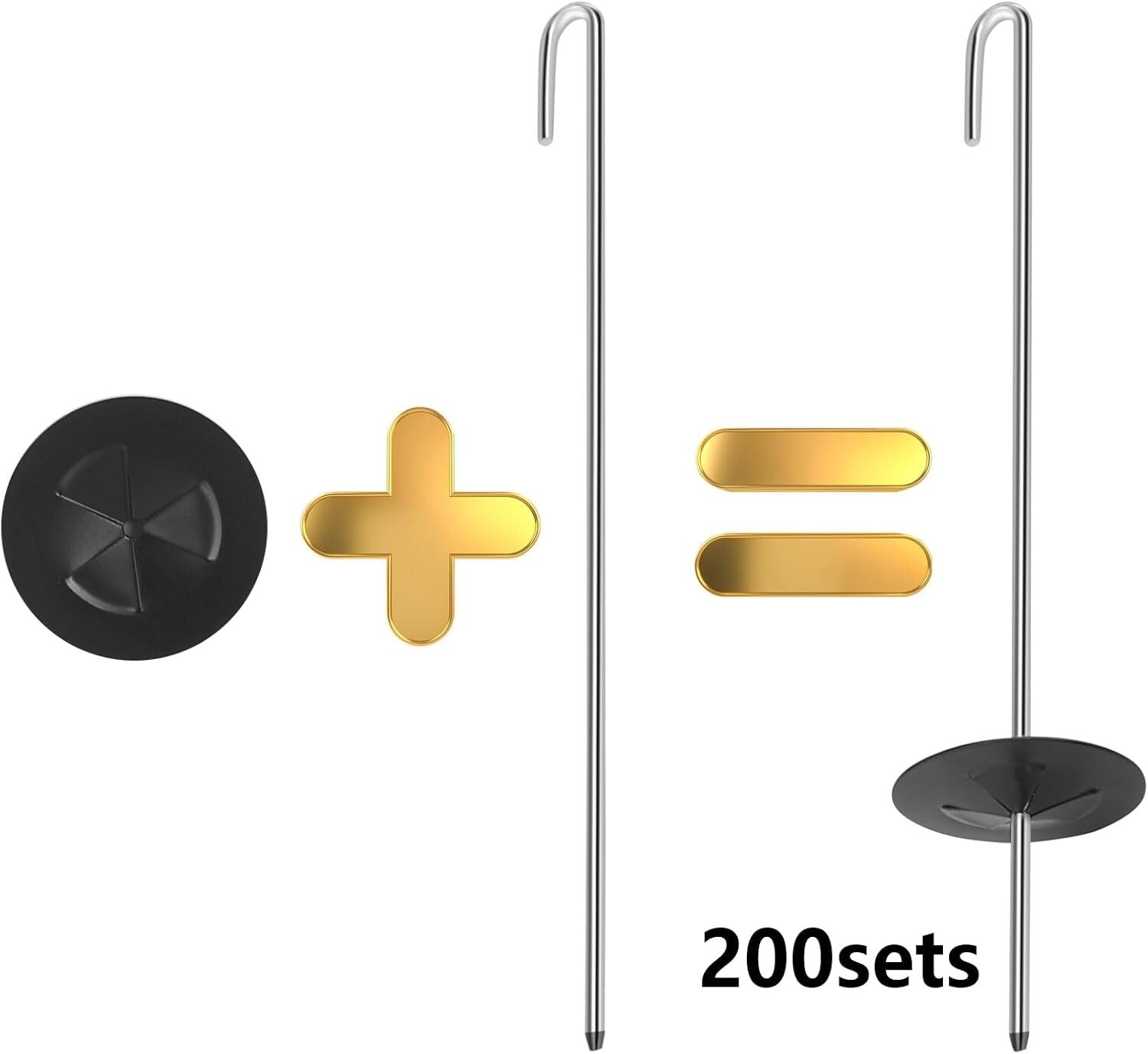 Compact 200 Stainless Steel Solar Panel Clips for Effective Critter Protection