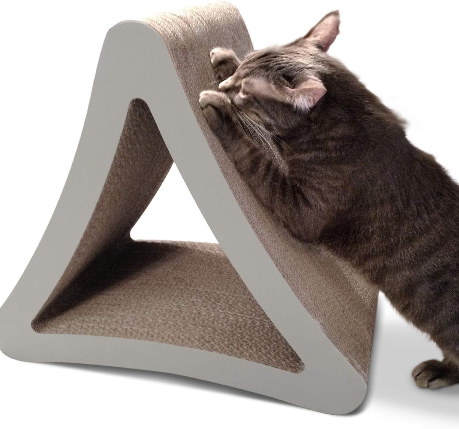 3-Sided Vertical Cat Scratching Post - Eco-Friendly Cardboard Lounge (18"/24")