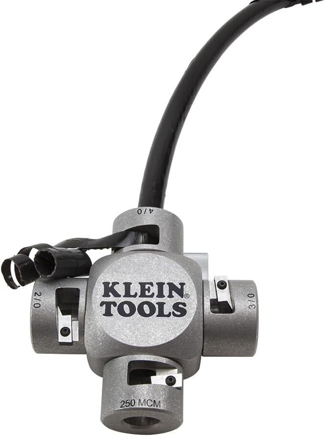 Versatile Large Cable Stripper for Professionals, 250 MCM - 2/0 Insulation Tool