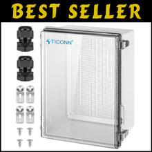 Load image into Gallery viewer, Secure IP67 Waterproof Electrical Junction Box with Transparent Cover 15.7x11...