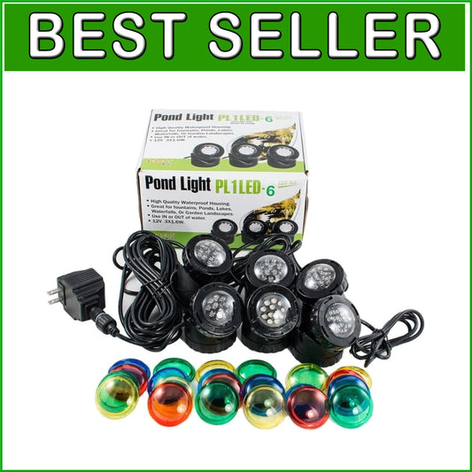 Energy-Efficient Multicolor LED Pond Light Kit, Waterproof & Remote-Controlled