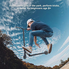 Load image into Gallery viewer, Durable Aluminum Trick Scooter for Beginners &amp; Intermediate Riders - Black