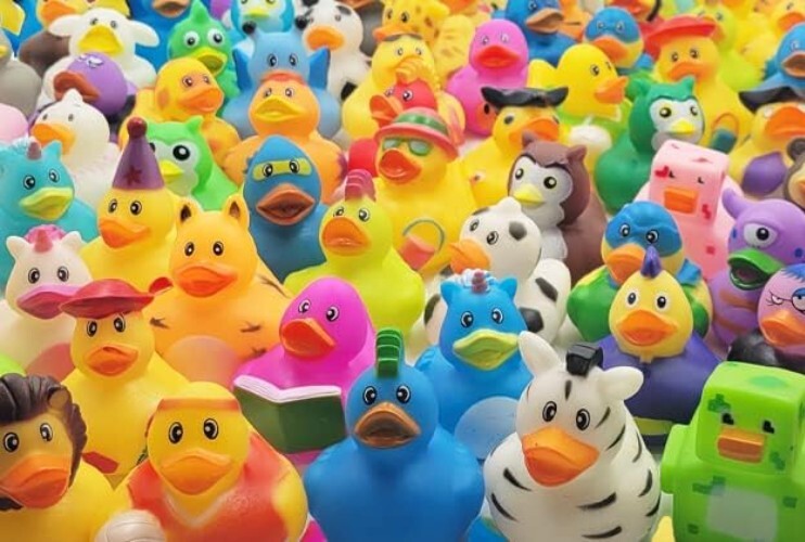 Assorted Rubber Duckies, 2 Inch - Magical Toys for Kids' Parties & Showers