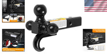 Load image into Gallery viewer, Durable Triple Ball Mount with 10,000 lbs Hook, Fits Class III and IV Receivers