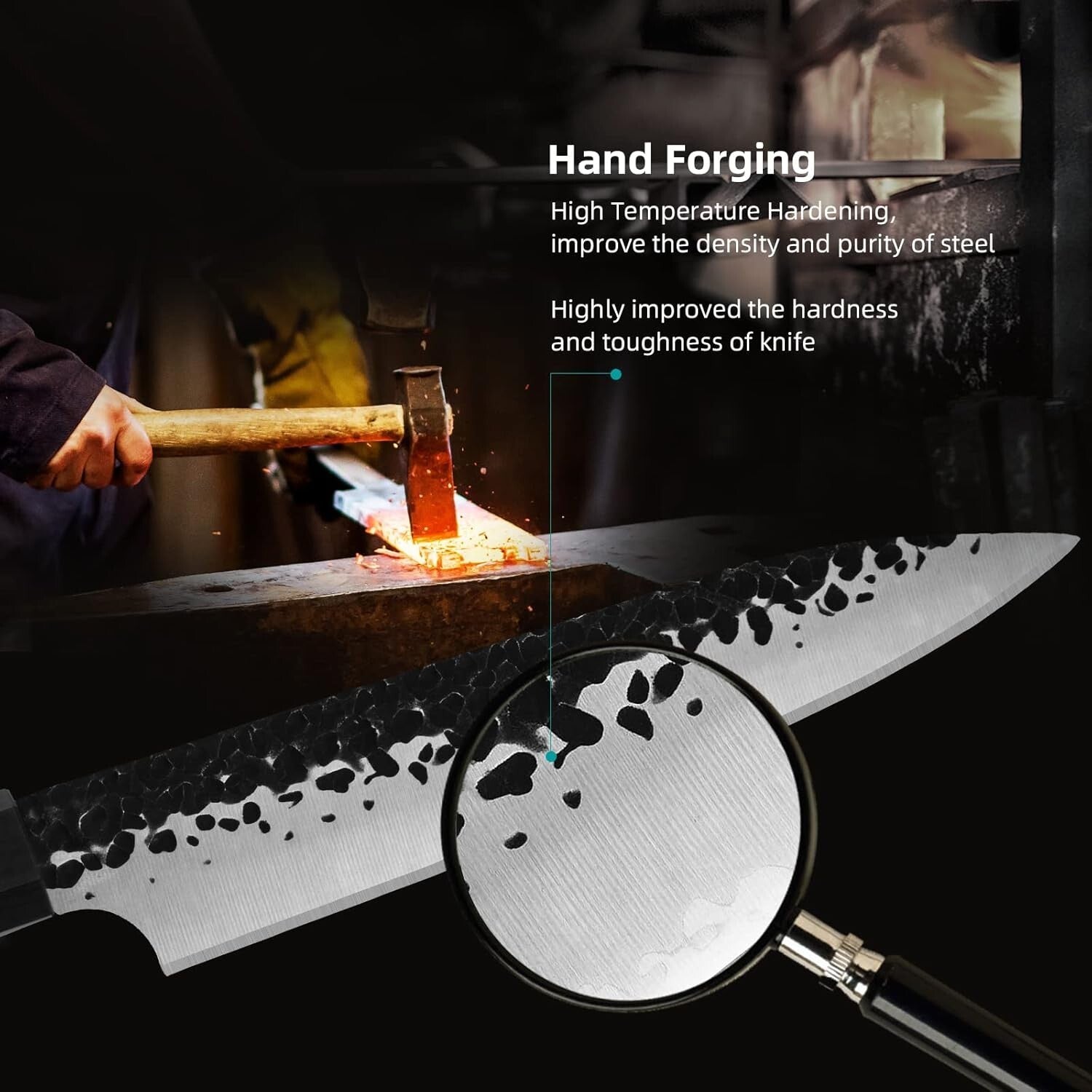 Ergonomic 5" Kitchen Utility Knife - Precision Paring with Rosewood Handle