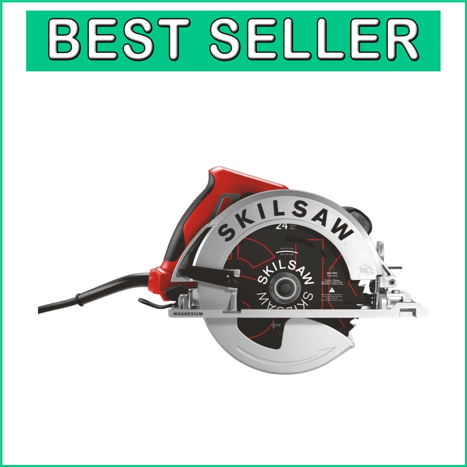 15 Amp Lightweight Circular Saw with 56-Degree Bevel - Perfect for Woodwork