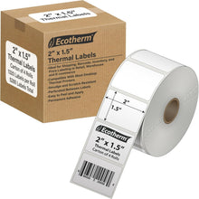 Load image into Gallery viewer, Durable 2" x 1.5" Adhesive Thermal Labels - Perfect for Shipping and Inventory