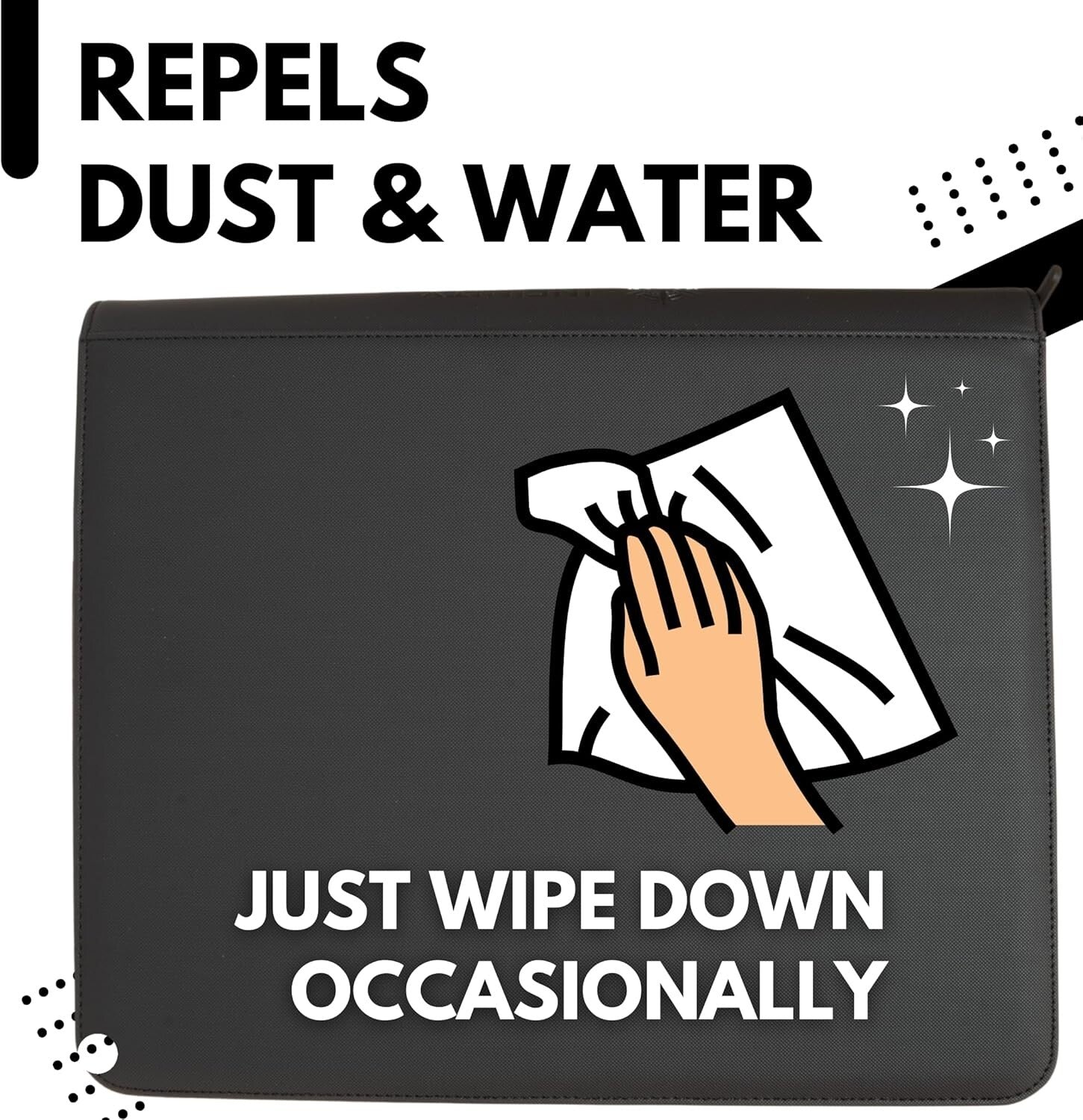 Durable Top Loader Card Binder - 288 Cards, Zippered Closure, Perfect Fit Design