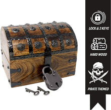 Load image into Gallery viewer, Decorative Pirate Chest with Skeleton Key - Ideal for Imaginative Play &amp; Storage