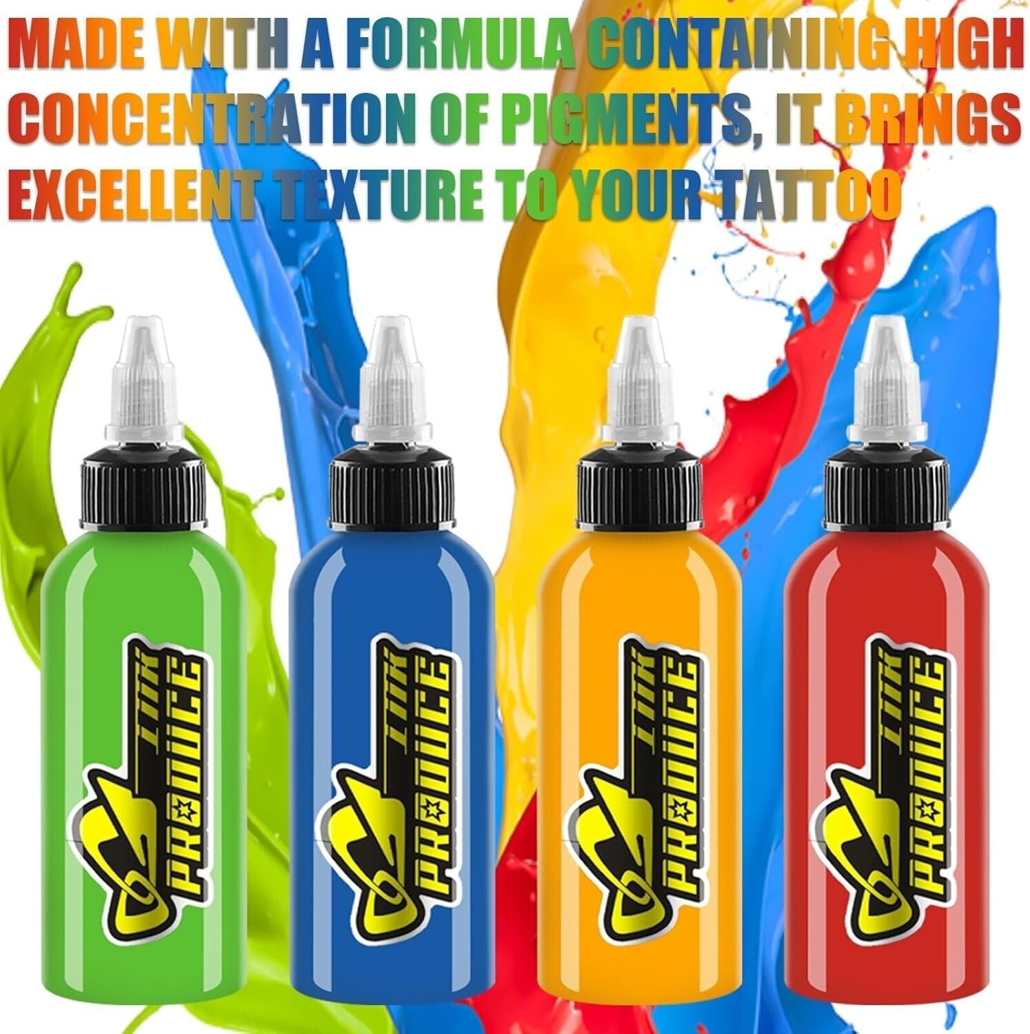 14 Rich Pigments Tattoo Ink Set - Perfect for Professionals & Beginners