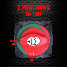 Load image into Gallery viewer, Universal 600 Amp Battery Disconnect Switch for Boats and Vehicles - 12-48V