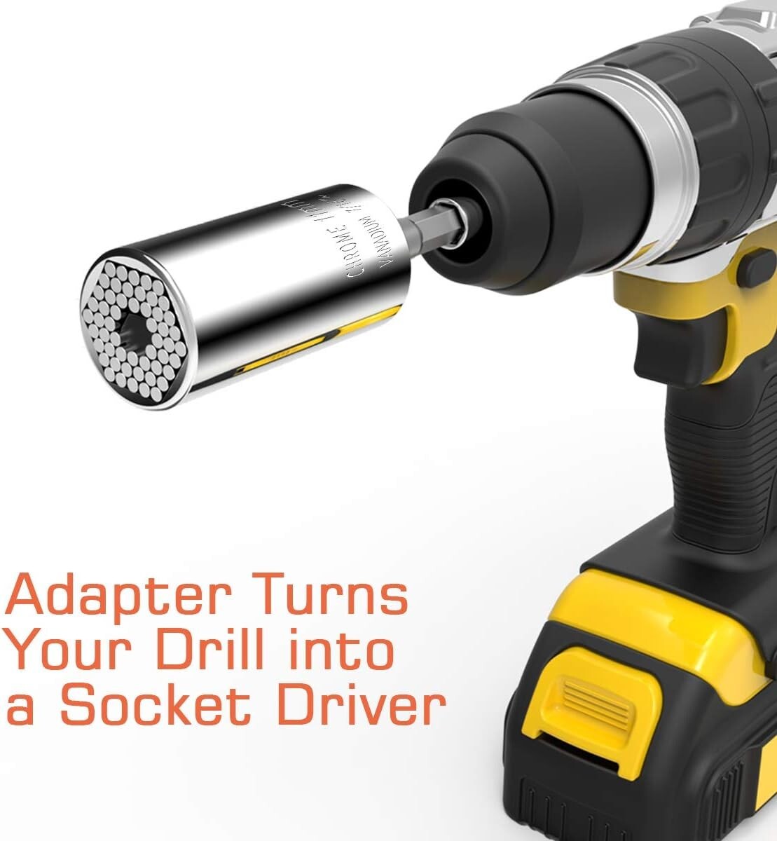 Chrome Vanadium Universal Socket for Ratchet & Power Drill – Versatile Tool