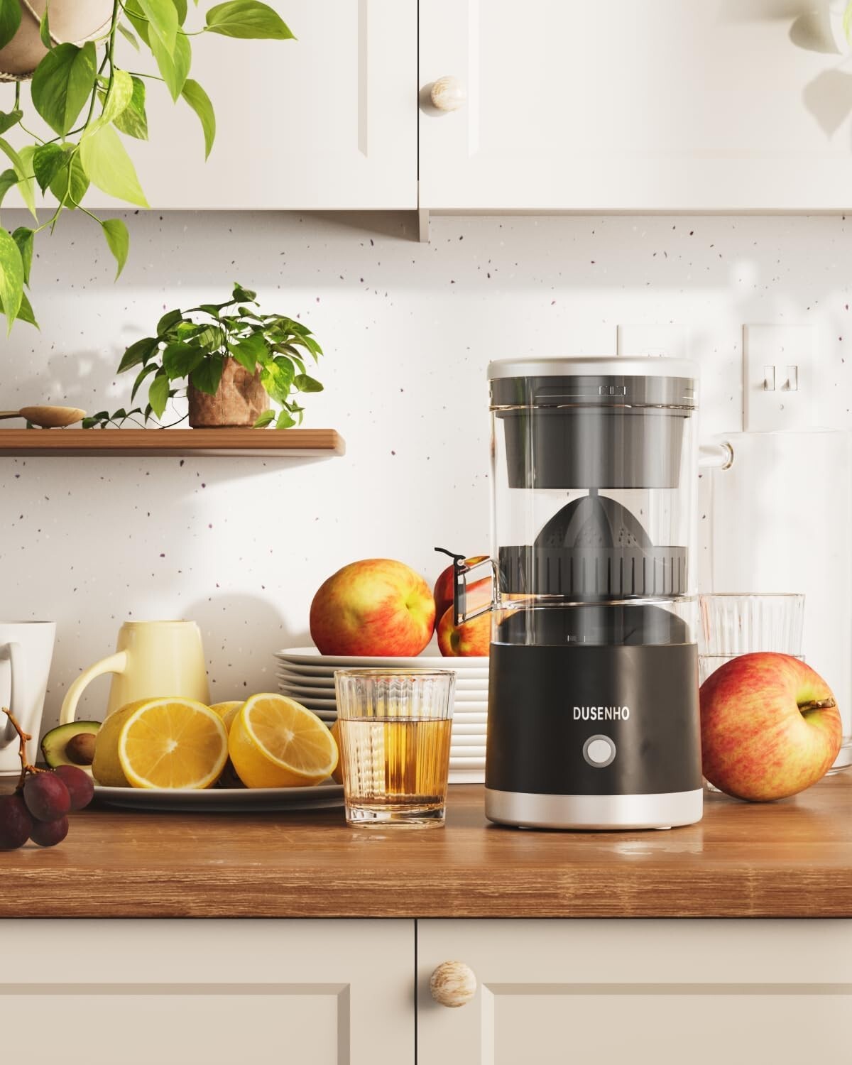 Easy Clean Citrus Juicer - Portable Rechargeable Juicer for Oranges & Lemons