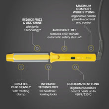 Load image into Gallery viewer, Ceramic Rotating Curling Iron with Ionic &amp; Infrared Technology for Lustrous Hair