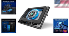 Load image into Gallery viewer, High-Performance Laptop Cooling Pad with Turbo Fan &amp; Touch Control - 15-21in