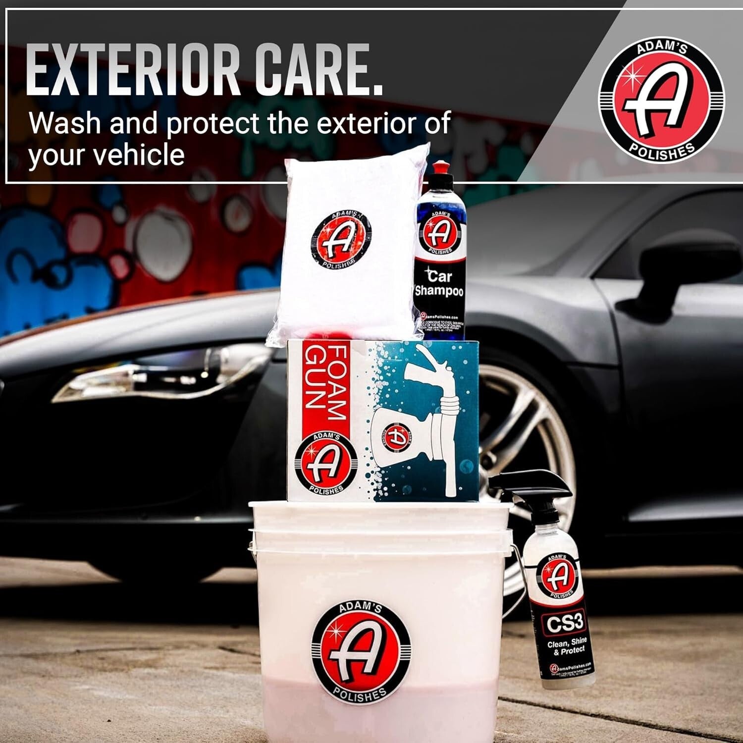 Adam's Premium 6-Piece Car Care Kit - Interior & Exterior Detailing Essentials