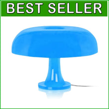 Load image into Gallery viewer, Blue Mushroom Lamp - Perfect for Aesthetic Bedrooms &amp; Retro Living Rooms