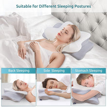 Load image into Gallery viewer, Queen Size Contour Memory Foam Pillow - Breathable Cover for Perfect Sleep