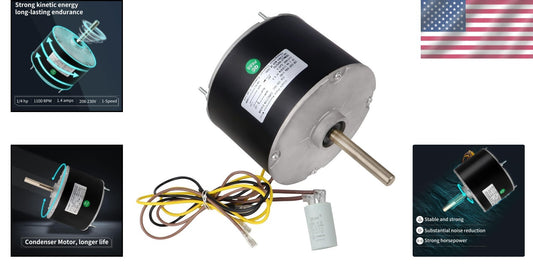 Energy-Efficient 1/4 HP Condenser Fan Motor 208/230V – Ideal OEM Replacement