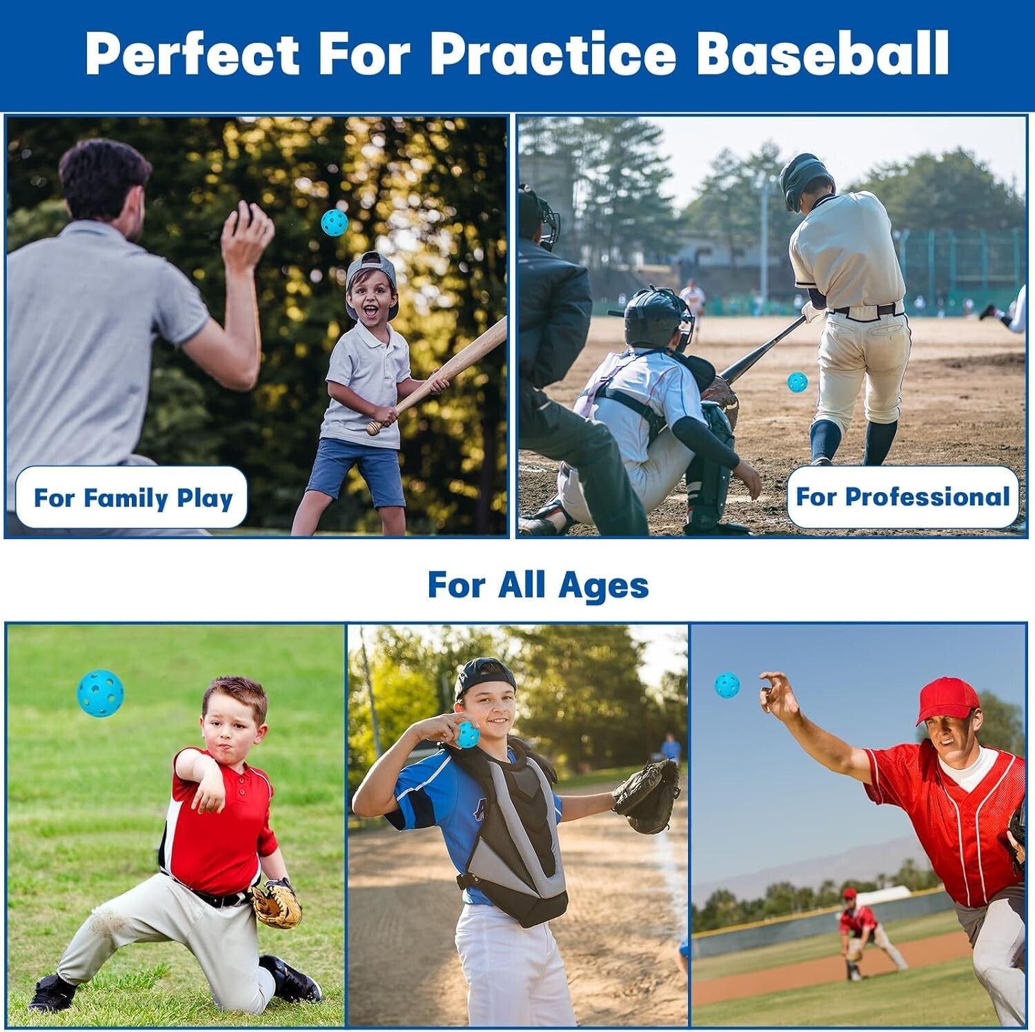 Durable 36 Pack Lightweight Baseball Practice Balls for Safe Indoor Training