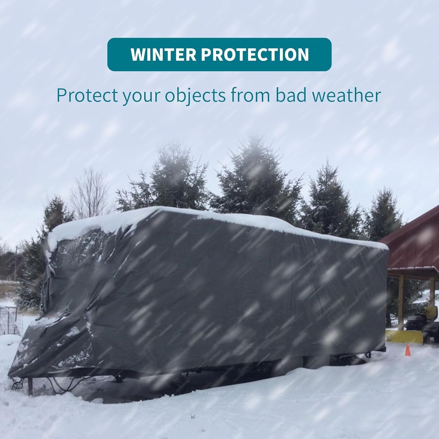 All-Weather 10x10 Feet Heavy Duty Tarp - Waterproof, UV and Tear Resistant