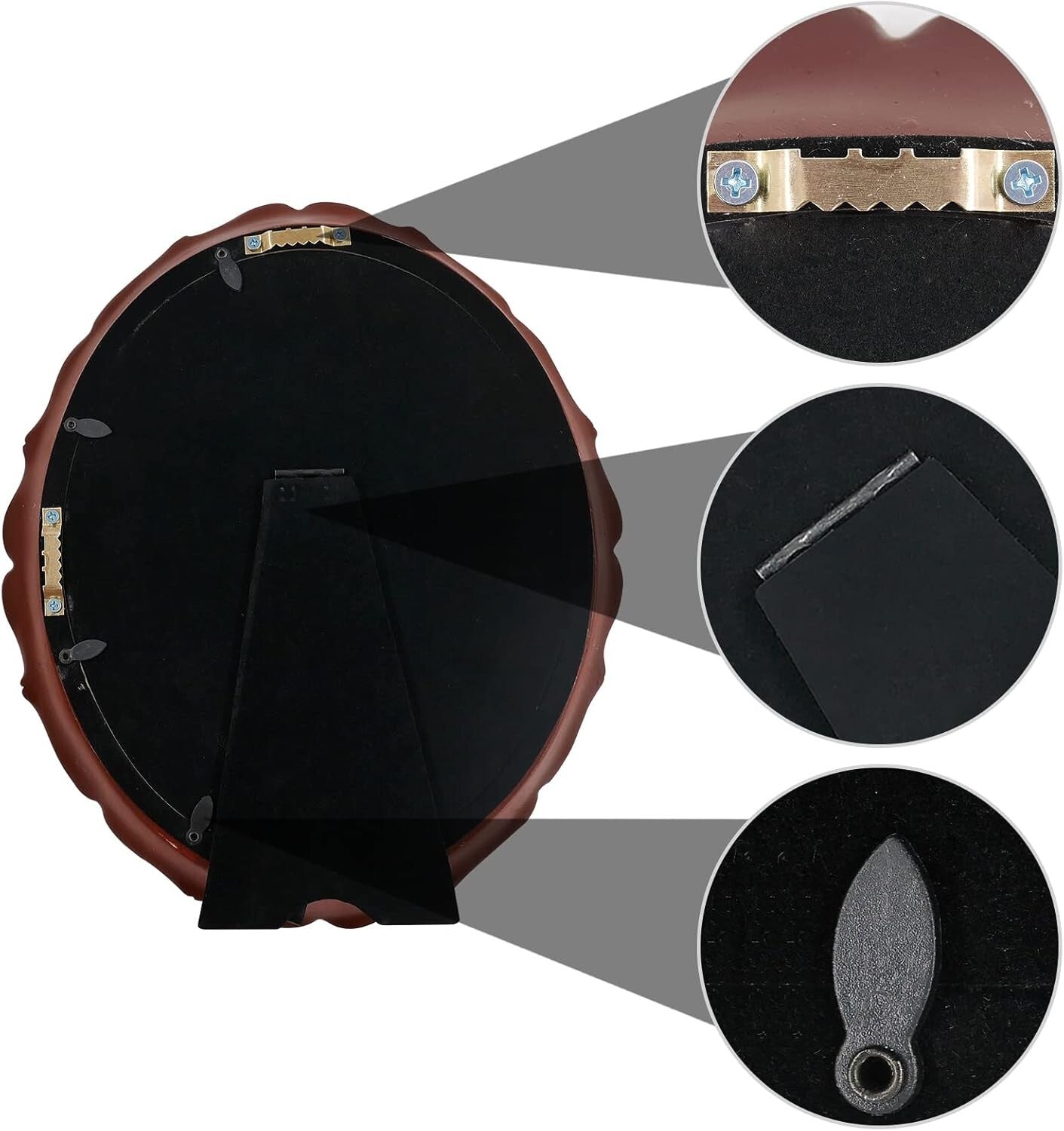 Handcrafted 11x14 Oval Picture Frame with Floral Design -Luxury Home Accessory