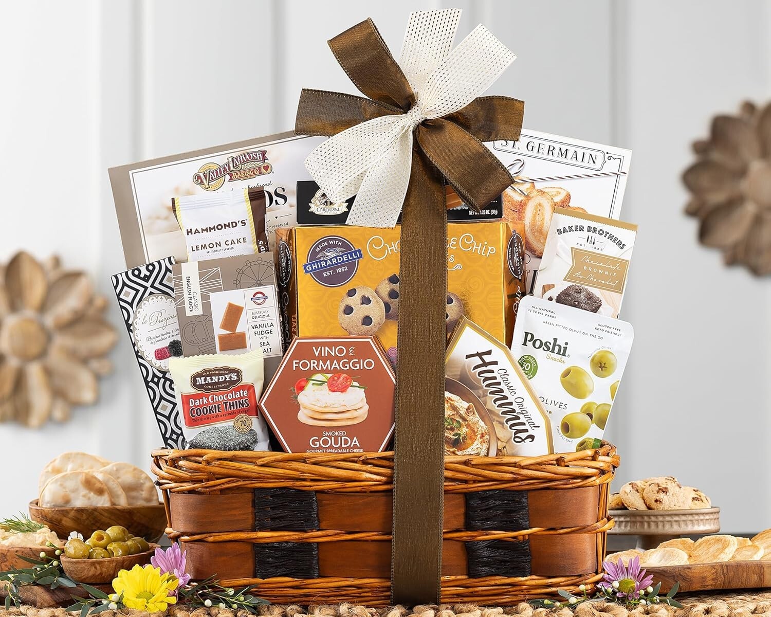Assorted Gourmet Snack Gift Basket with Personalized Message for Every Occasion