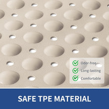 Load image into Gallery viewer, Large Rectangular Shower Mat 47"x32" - Suction Cups &amp; Custom Fit for Bathrooms