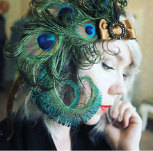 Load image into Gallery viewer, Genuine 100 Pack of Natural Peacock Feathers - Iridescent 16-18 Inch Lengths